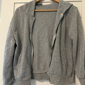 Gray zip up hoodie from shein